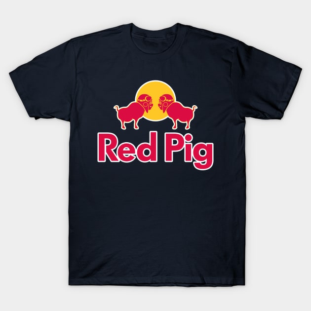 Red Pig T-Shirt by robotrobotROBOT